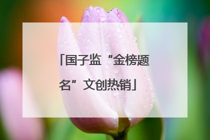 国子监“金榜题名”文创热销