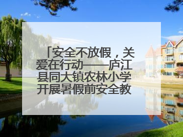 安全不放假，关爱在行动——庐江县同大镇农林小学开展暑假前安全教育大家访