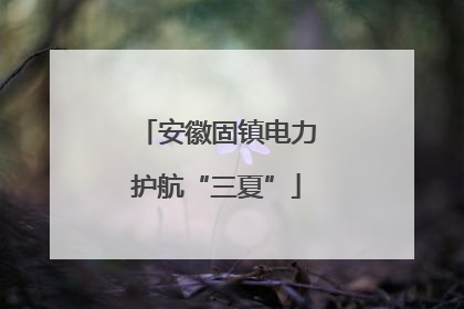 安徽固镇电力护航“三夏”