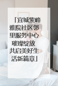 宜城紫峰雅院社区邻里服务中心璀璨绽放 共启美好生活新篇章