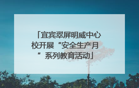 宜宾翠屏明威中心校开展“安全生产月”系列教育活动
