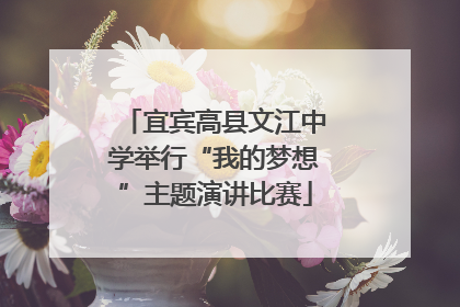 宜宾高县文江中学举行“我的梦想”主题演讲比赛