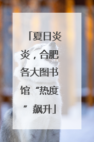 夏日炎炎，合肥各大图书馆“热度”飙升