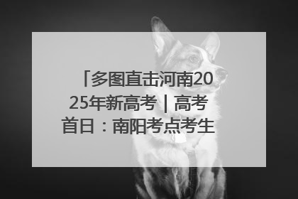 多图直击河南2025年新高考｜高考首日：南阳考点考生信心满满迎战