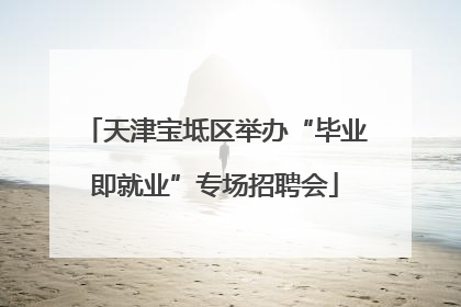 天津宝坻区举办“毕业即就业”专场招聘会