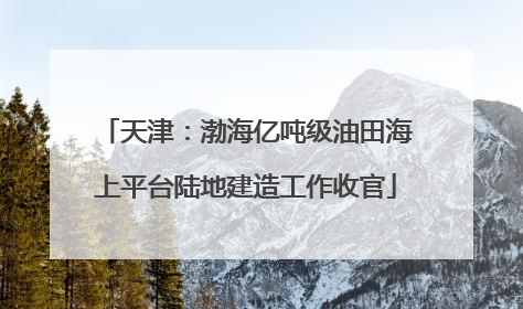 天津：渤海亿吨级油田海上平台陆地建造工作收官