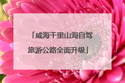 威海千里山海自驾旅游公路全面升级