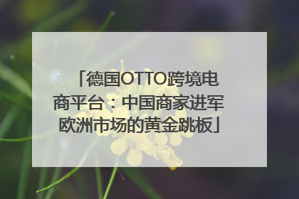 德国OTTO跨境电商平台：中国商家进军欧洲市场的黄金跳板