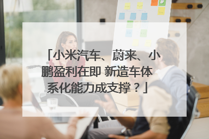 小米汽车、蔚来、小鹏盈利在即 新造车体系化能力成支撑？
