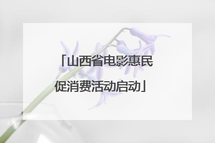 山西省电影惠民促消费活动启动