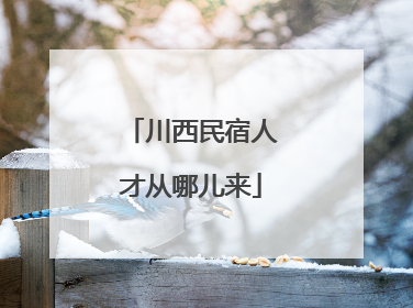 川西民宿人才从哪儿来