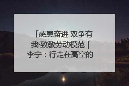 感恩奋进 双争有我·致敬劳动模范｜李宁：行走在高空的“电网卫士”
