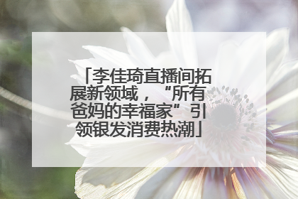 李佳琦直播间拓展新领域，“所有爸妈的幸福家”引领银发消费热潮