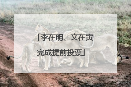李在明、文在寅完成提前投票