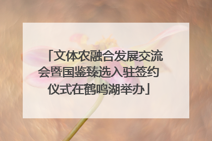 文体农融合发展交流会暨国鉴臻选入驻签约仪式在鹤鸣湖举办