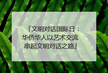文明对话国际日：华侨华人以艺术交流串起文明对话之路
