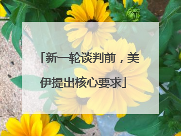 新一轮谈判前，美伊提出核心要求