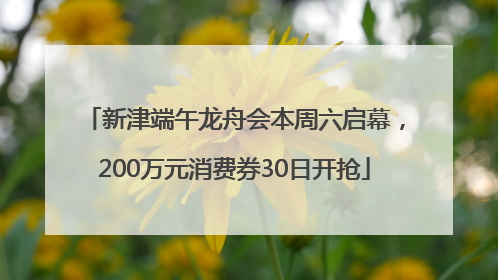 新津端午龙舟会本周六启幕，200万元消费券30日开抢