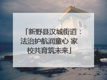 新野县汉城街道：法治护航润童心 家校共育筑未来