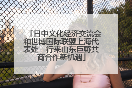 日中文化经济交流会和世博国际联盟上海代表处一行来山东巨野共商合作新机遇
