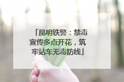 昆明铁警：禁毒宣传多点开花，筑牢站车无毒防线