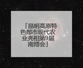 昆明高原特色都市现代农业亮相第9届南博会