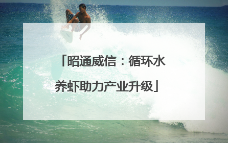 昭通威信：循环水养虾助力产业升级
