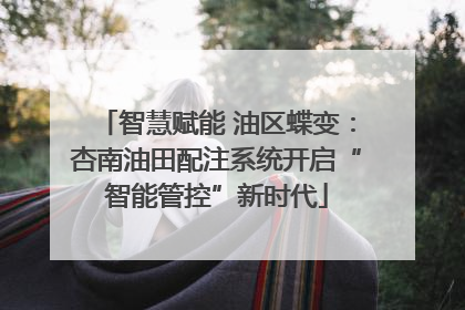 智慧赋能 油区蝶变：杏南油田配注系统开启“智能管控”新时代