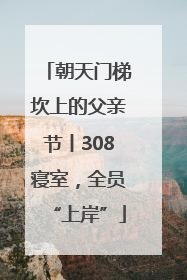 朝天门梯坎上的父亲节丨308寝室，全员“上岸”