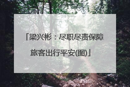 梁兴彬：尽职尽责保障旅客出行平安(图)