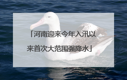 河南迎来今年入汛以来首次大范围强降水