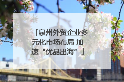 泉州外贸企业多元化市场布局 加速“优品出海”