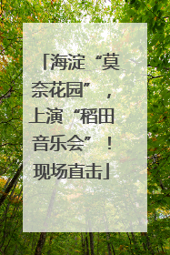 海淀“莫奈花园”，上演“稻田音乐会”！现场直击