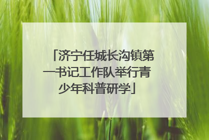 济宁任城长沟镇第一书记工作队举行青少年科普研学