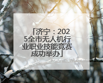 济宁：2025全市无人机行业职业技能竞赛成功举办
