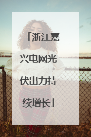 浙江嘉兴电网光伏出力持续增长