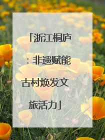 浙江桐庐：非遗赋能古村焕发文旅活力