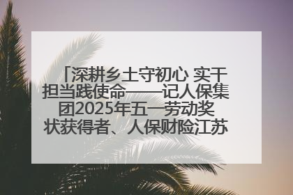 深耕乡土守初心 实干担当践使命——记人保集团2025年五一劳动奖状获得者、人保财险江苏南通海安支公司