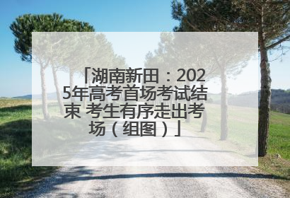 湖南新田：2025年高考首场考试结束 考生有序走出考场（组图）