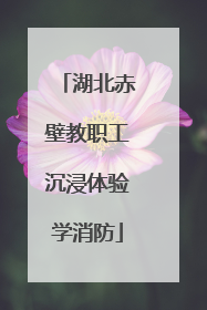 湖北赤壁教职工沉浸体验学消防