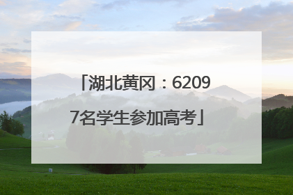 湖北黄冈：62097名学生参加高考