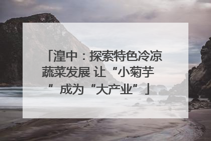 湟中：探索特色冷凉蔬菜发展 让“小菊芋”成为“大产业”