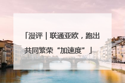 漫评｜联通亚欧，跑出共同繁荣“加速度”