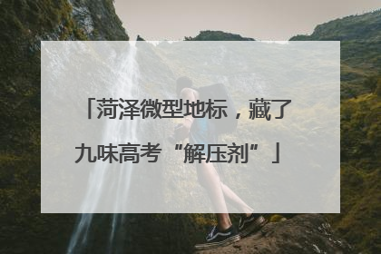 菏泽微型地标，藏了九味高考“解压剂”