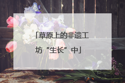 草原上的非遗工坊“生长”中