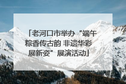 老河口市举办“端午粽香传古韵 非遗华彩展新姿”展演活动
