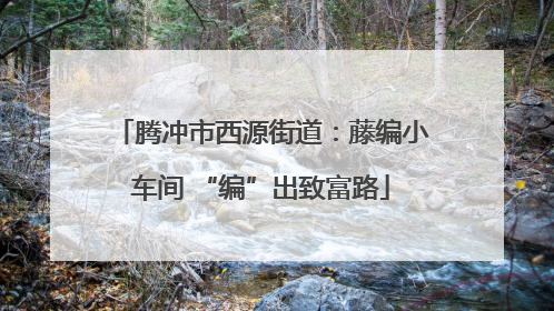 腾冲市西源街道：藤编小车间 “编”出致富路