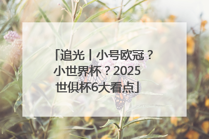 追光丨小号欧冠？小世界杯？2025世俱杯6大看点