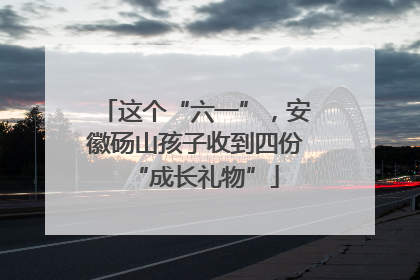这个“六一”，安徽砀山孩子收到四份“成长礼物”