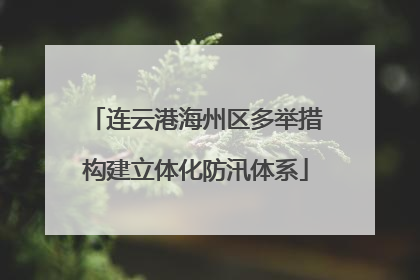 连云港海州区多举措构建立体化防汛体系
